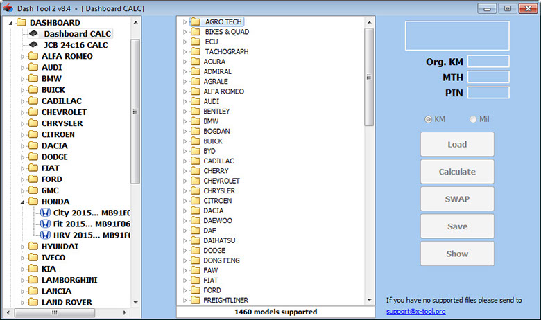 X-Tool Dashboard Screenshot